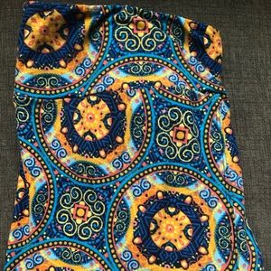 Gorgeous Blue&Gold Medallion TC Lularoe Leggings